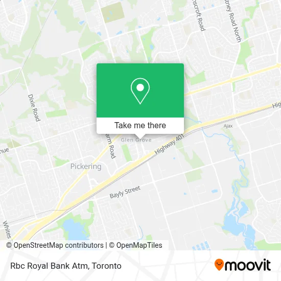 Rbc Royal Bank Atm map