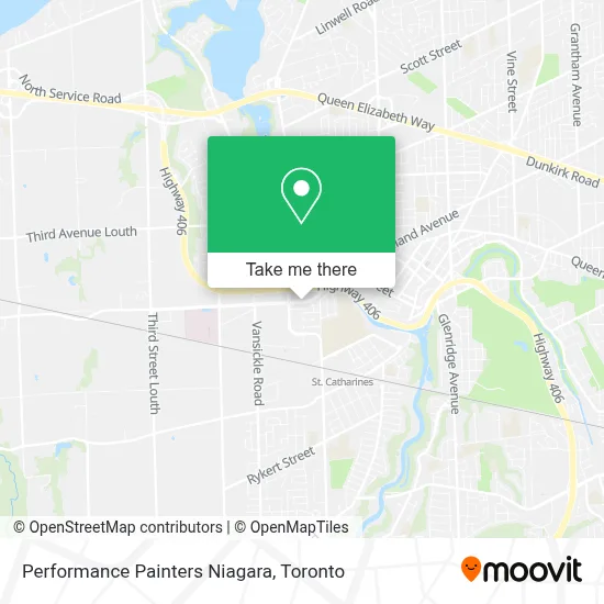 Performance Painters Niagara map