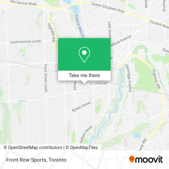 Front Row Sports map