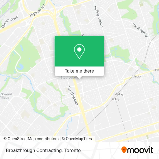 Breakthrough Contracting map