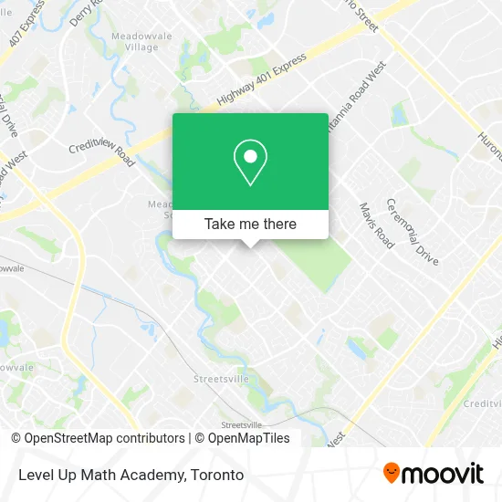 Level Up Math Academy map