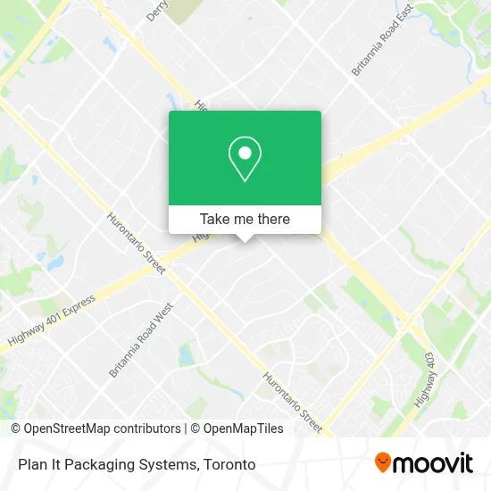 Plan It Packaging Systems map