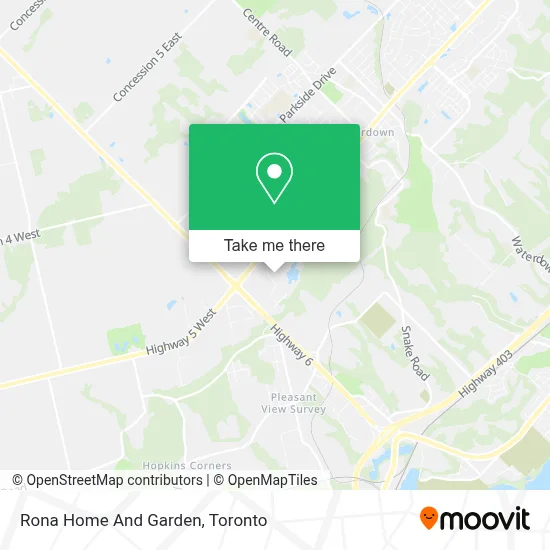 Rona Home And Garden map