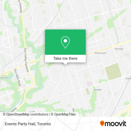 Events Party Hall map