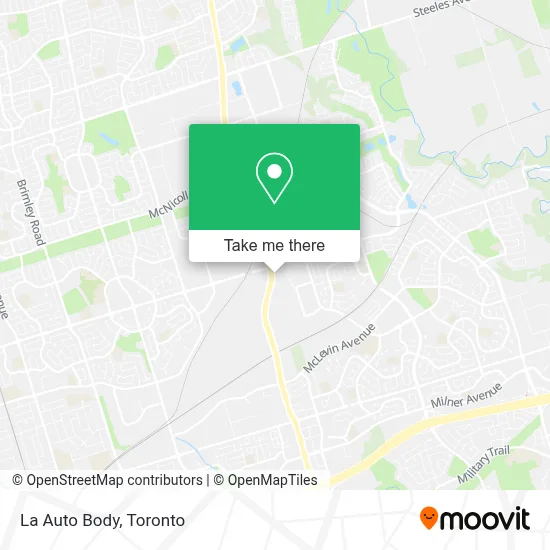 La Auto Body map