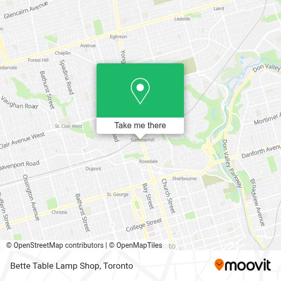 Bette Table Lamp Shop map