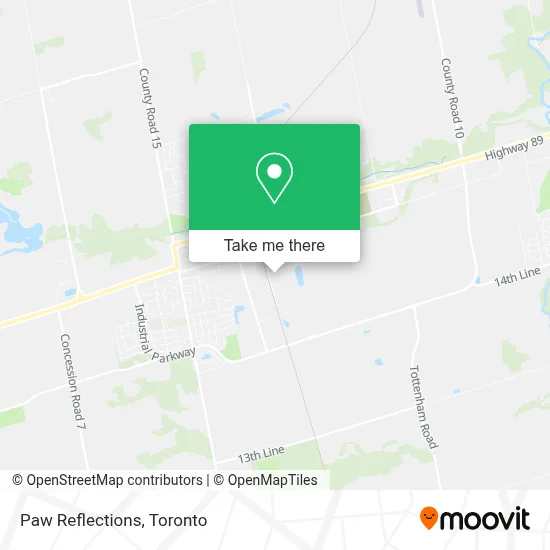 Paw Reflections map