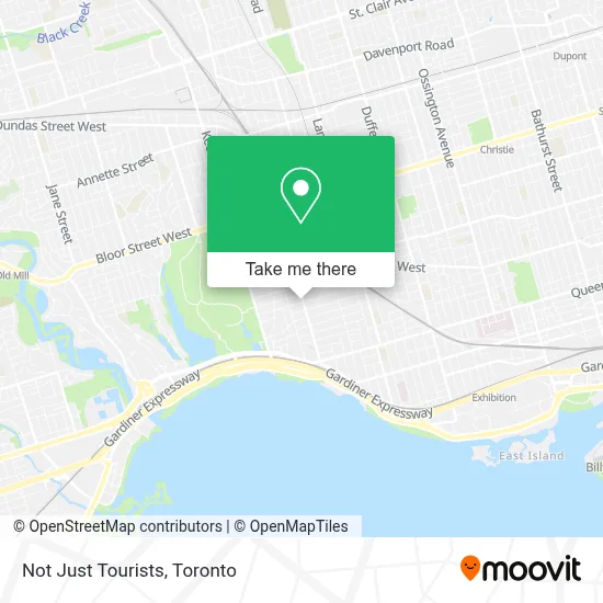 Not Just Tourists map