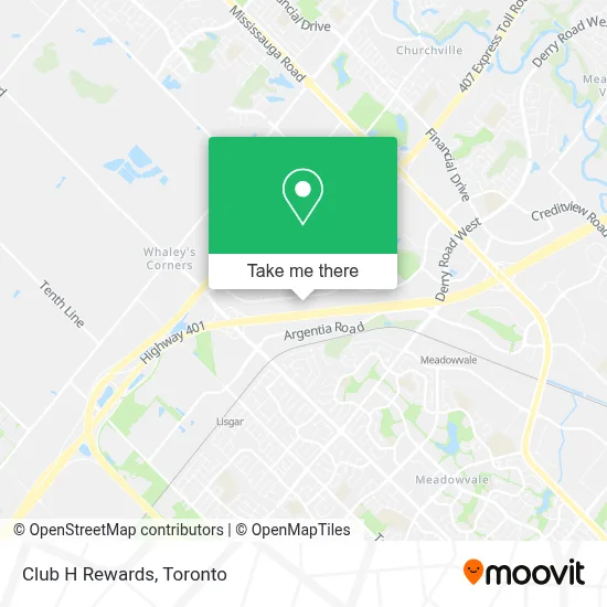 Club H Rewards map