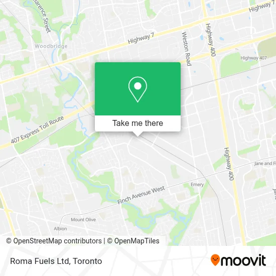 Roma Fuels Ltd map