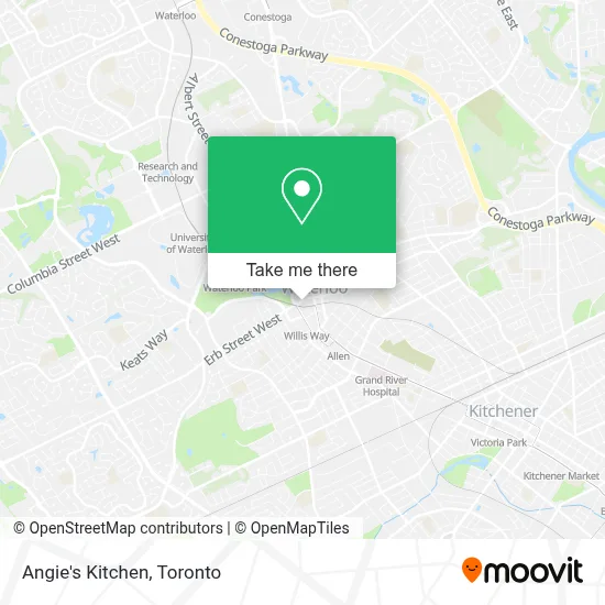 Angie's Kitchen map