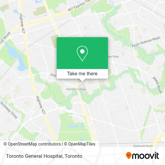 Toronto General Hospital map