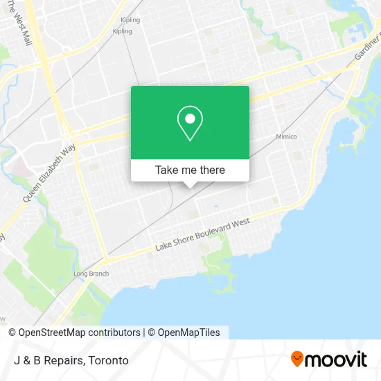 J & B Repairs map