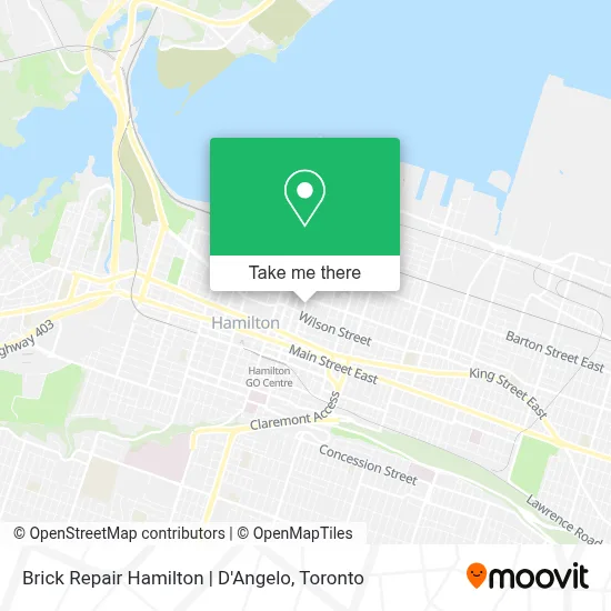 Brick Repair Hamilton | D'Angelo map