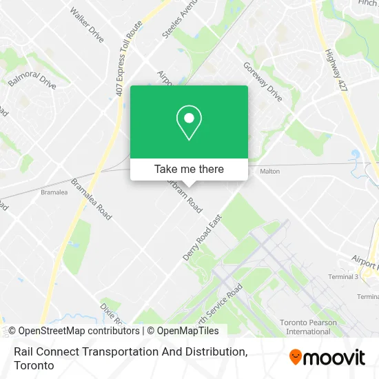 Rail Connect Transportation And Distribution map