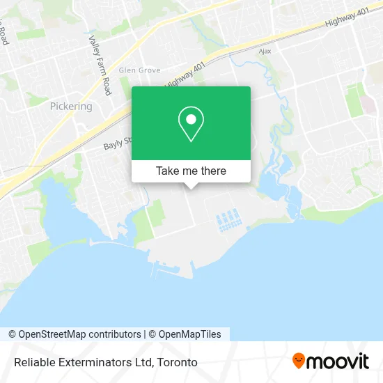 Reliable Exterminators Ltd map