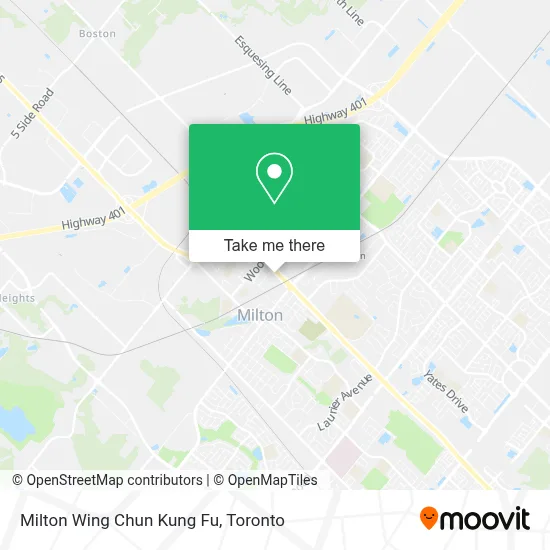 Milton Wing Chun Kung Fu map