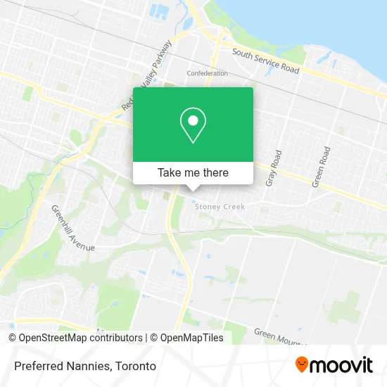 Preferred Nannies map