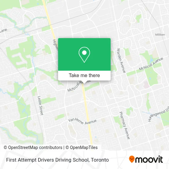 First Attempt Drivers Driving School map