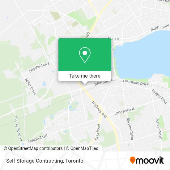 Self Storage Contracting map