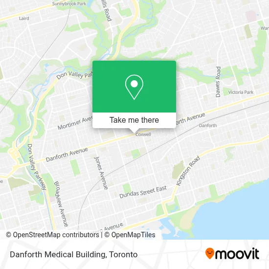Danforth Medical Building map