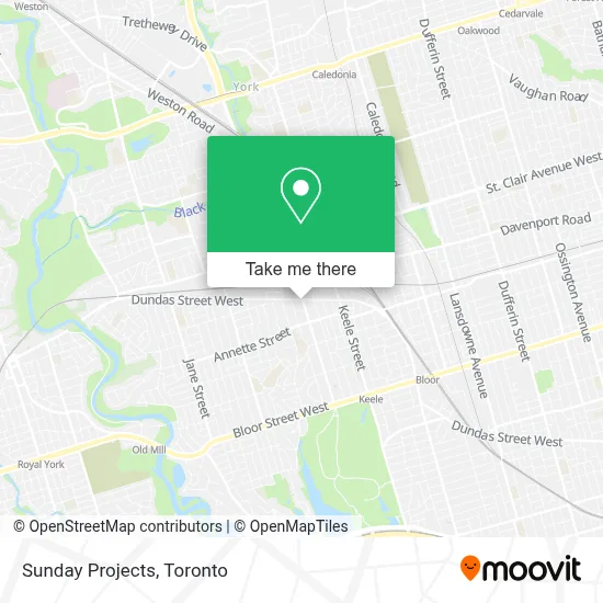 Sunday Projects map