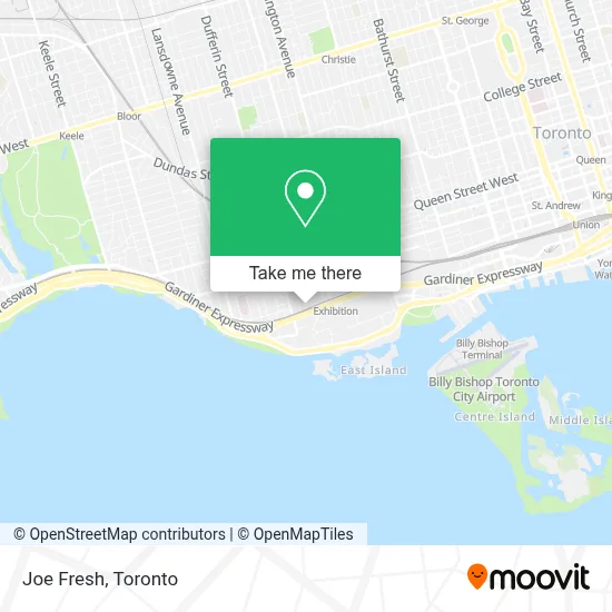Joe Fresh map