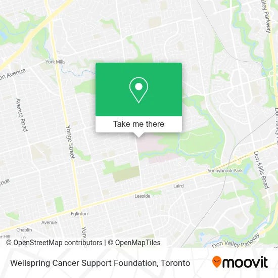 Wellspring Cancer Support Foundation map