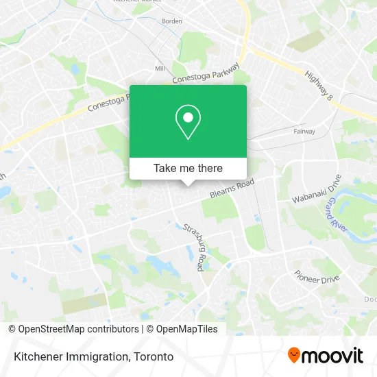 Kitchener Immigration map