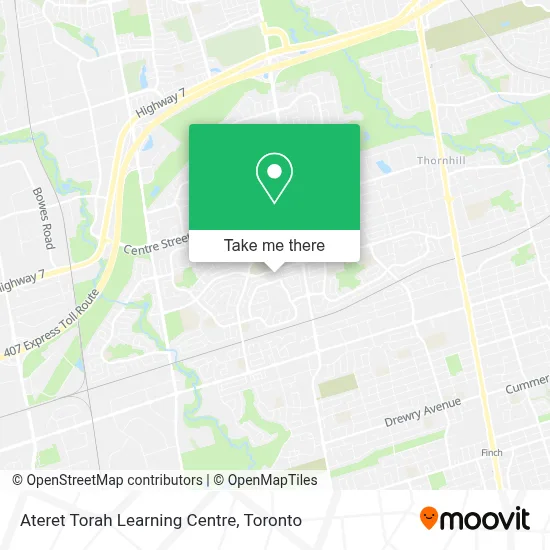 Ateret Torah Learning Centre map