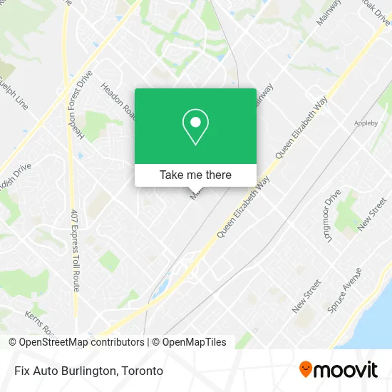 Fix Auto Burlington map