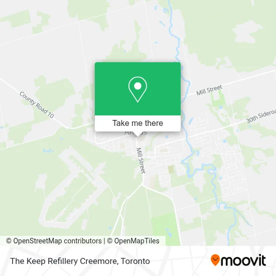 The Keep Refillery Creemore map