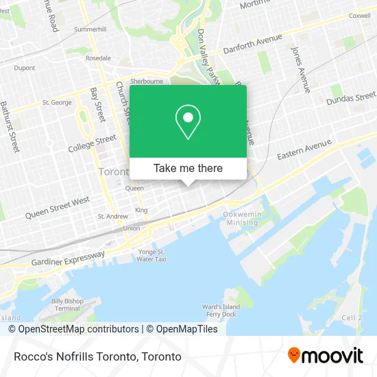 Rocco's Nofrills Toronto map