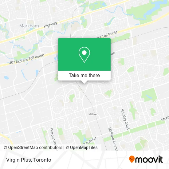 Virgin Plus map