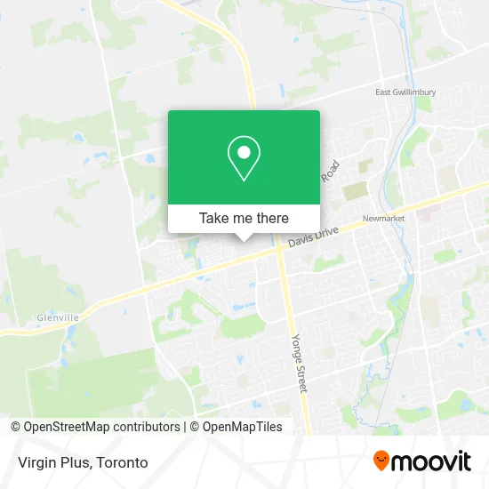 Virgin Plus map