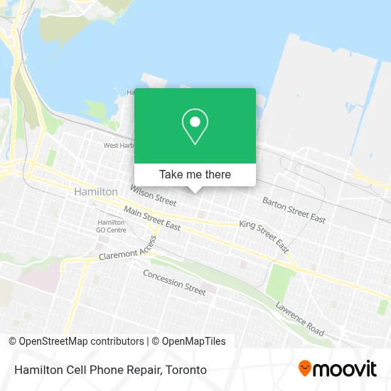 Hamilton Cell Phone Repair map