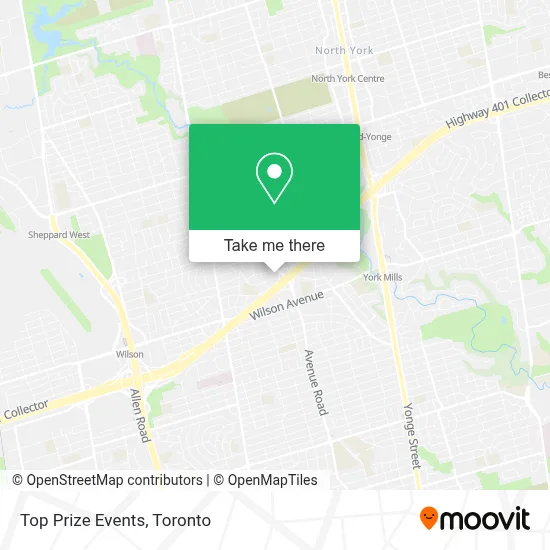 Top Prize Events map