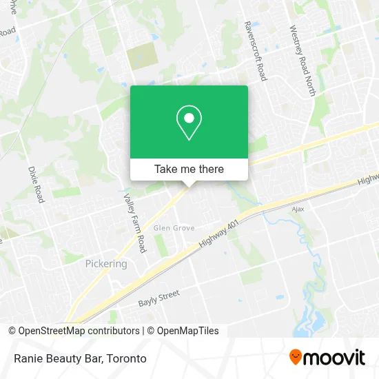 Ranie Beauty Bar map
