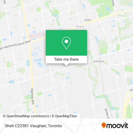 Shell C22381 Vaughan map