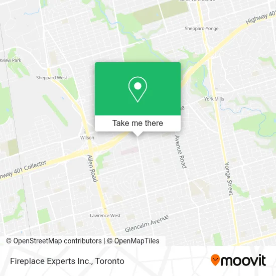 Fireplace Experts Inc. map