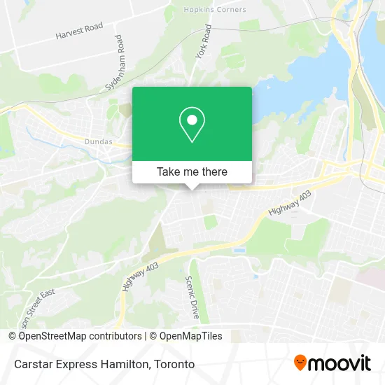 Carstar Express Hamilton map