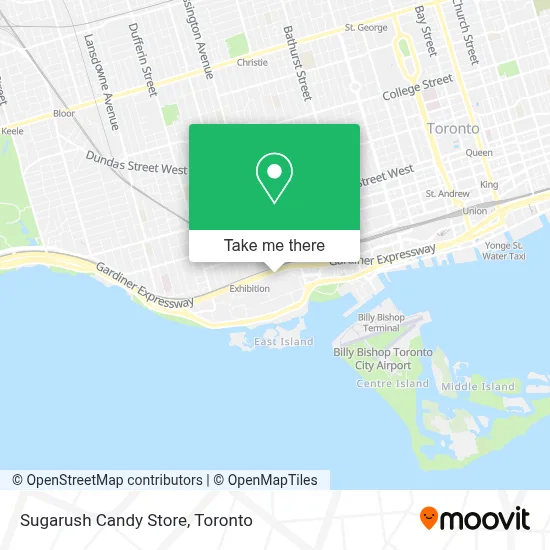 Sugarush Candy Store map