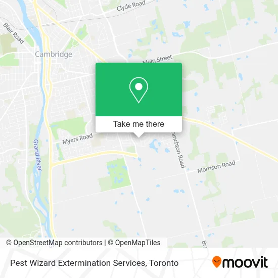 Pest Wizard Extermination Services map