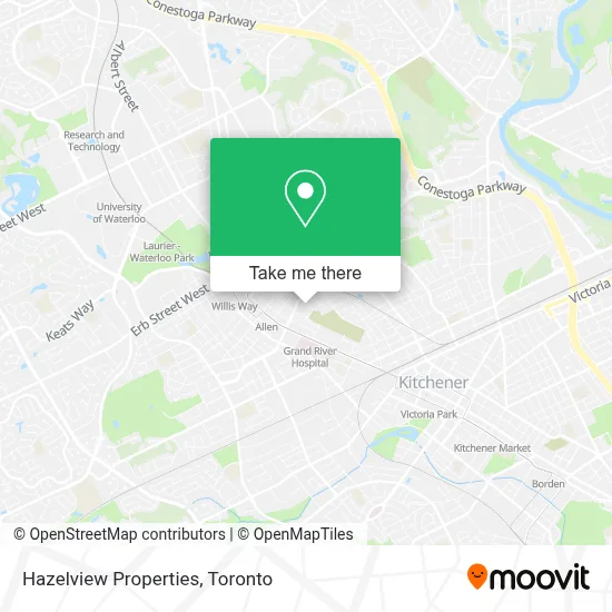 Hazelview Properties map