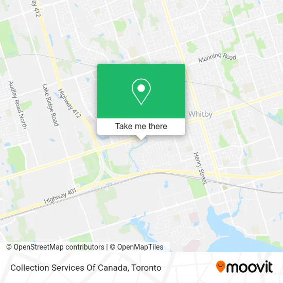 Collection Services Of Canada map
