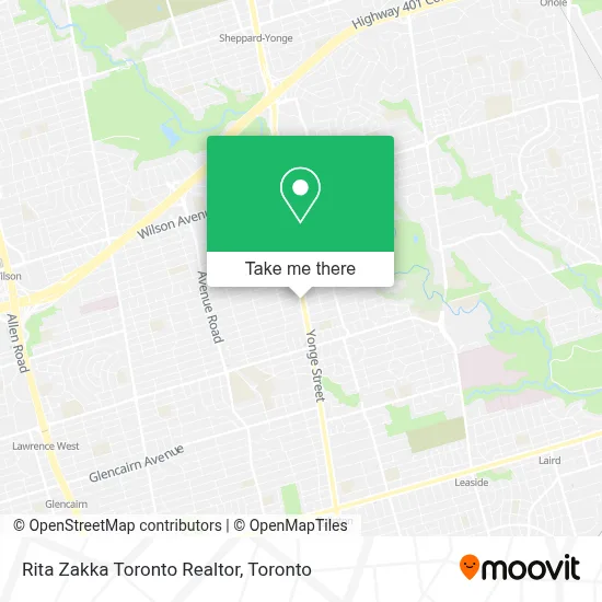 Rita Zakka Toronto Realtor map
