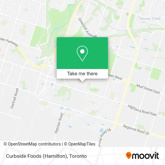 Curbside Foods (Hamilton) map