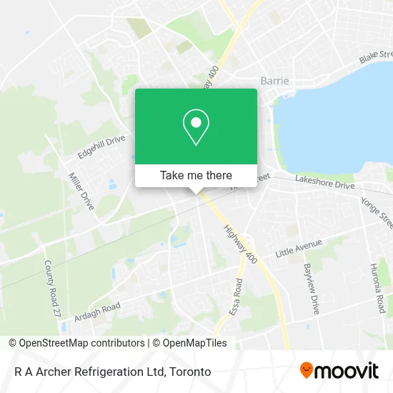 R A Archer Refrigeration Ltd map