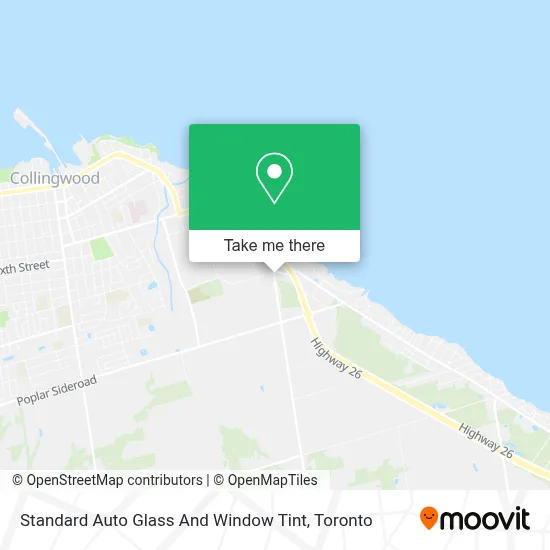 Standard Auto Glass And Window Tint map