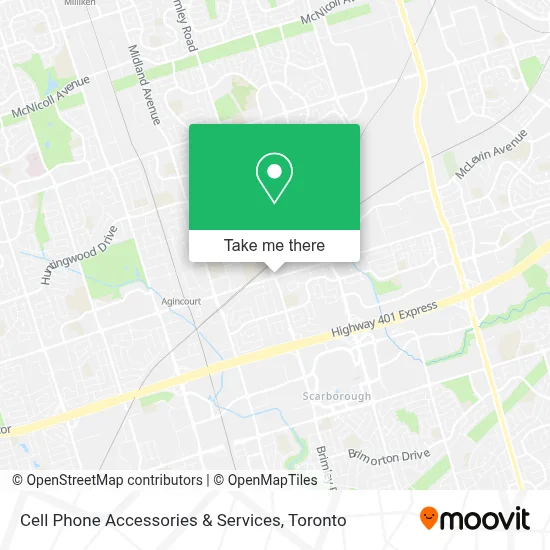 Cell Phone Accessories & Services map
